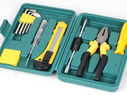 7-Piece Hand Tool Kit - Basic Household Tool Set with Storage Box for , Home Repairs, and Car Maintenance - Durable and Portable