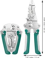 Wire Stripper Pliers Cable Cutter Multifunction for Stripping Cutting Shearing Crimping Wires Cable - Image 2