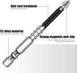 6Pcs High Magnetic Screwdriver Drill Bit Set, Strong Magnetic Durability Screwdriver Drill Bit Set, Magnetic Electric Screwdriver Set, Electric Precision Screwdriver Set, 25 50 65 70 90 150mm - Image 2