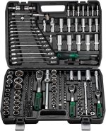 Mechanic Tools For Car - 216pcs Ratchet Socket Wrench Sets, Wrench And Socket Set, 72-Tooth Reversible Ratchet Wrench with Universal Joint And Extension Bars, Mechanics wrench Tool Set for Automotive