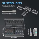 42 in 1 Magnetic Screwdriver Set, Steel Material Precision Screwdriver Kit, Magnetic Bit Set for Eyeglass Watch Repair,  Hand Tool Set for Home  Projects - Image 2